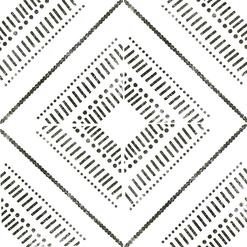 Avenue Textured Diamond Encaustic Porcelain Tile 8x8" - Tilevanity.com