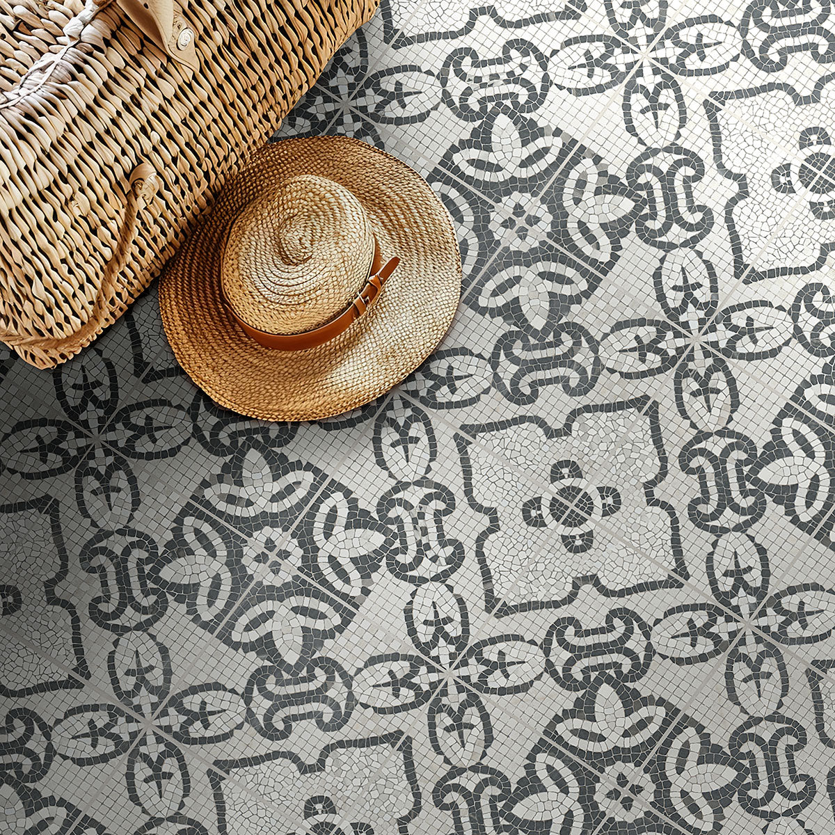 Courtyard Light Porcelain Tile 8x8" - Tilevanity.com