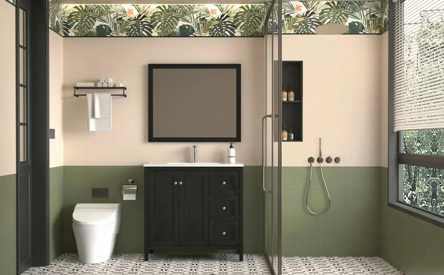 Geraldine 36" Bathroom Vanity with Basin